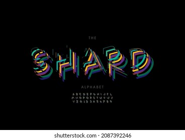 Vector de letras estilizadas y tipo de letra