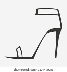 vector stylized shoes