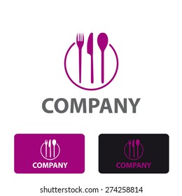 Vector stylized sign restaurant