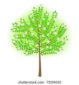 vector stylized tree