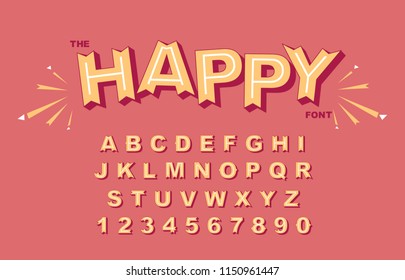 Vector of stylized vintage font and alphabet. Vintage Alphabet vector 80's, 90's Old style graphic set. Retro Chiseled Alphabet Vector Font. Type letters, numbers. Chiseled block letters