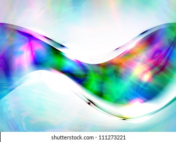 vector stylized waves, EPS10 with transparency  and mesh