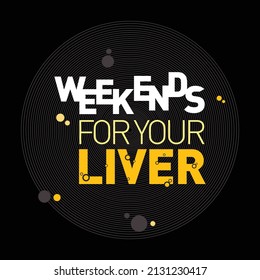 Vector of stylized weekend alphabet and font