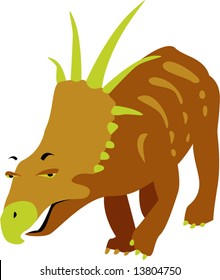 vector styracosaurus design: dinosaurs series