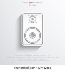 Vector sub woofer web icon. Eps 10.