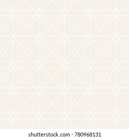 Vector subtle seamless pattern. Modern stylish texture. Repeating geometric background. Striped lattice grid. Linear graphic design.