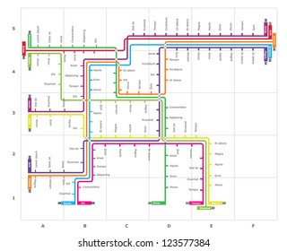 vector subway map