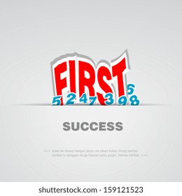 vector of success concept background