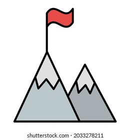 Vector Success Filled Outline Icon Design
