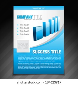 vector success flyer brochure poster template design
