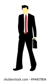 Vector of a successful man dressed in a suit.