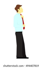 Vector of a successful man dressed in a suit.