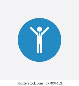 Vector successful man Icon