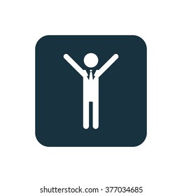 Vector successful man Icon
