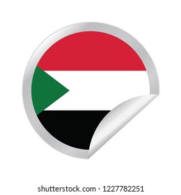 Vector Sudan circle folded