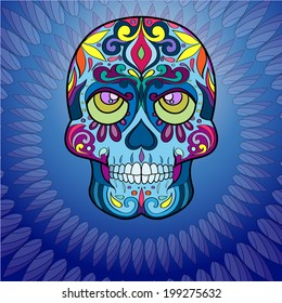 vector sugar skull  