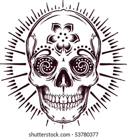 Vector Sugar Skull