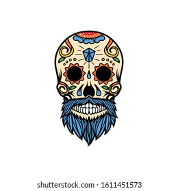 Vector Sugar Skull Vintage Eps 10