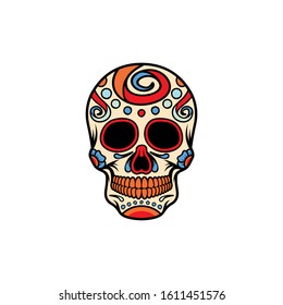 Vector Sugar Skull Vintage Eps 10