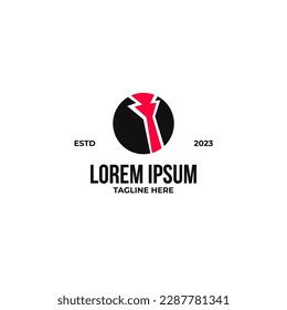 Vector suit and tie logo design concept illustration idea