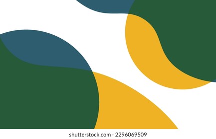 vector summer abstract background tropical colors yellow, green, white. Horizontal