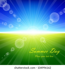 Vector summer background