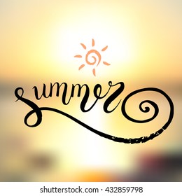 Vector summer background