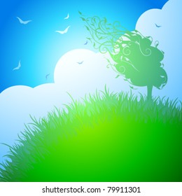 Vector summer background