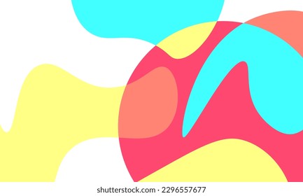 vector summer background concept design. Horizontal colorful banner