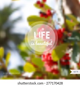 Vector summer background with place for your text. Landscape. Summer Time.