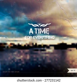 Vector summer background with place for your text. Landscape. Summer Time.