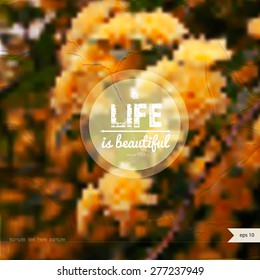 Vector summer background with place for your text. Summer Time.