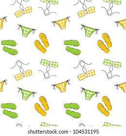 Vector  summer background, seamless pattern