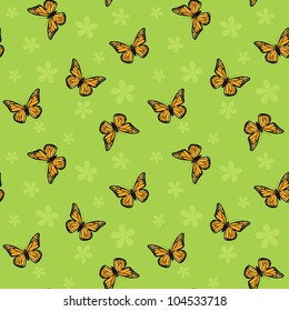 Vector summer background, seamless pattern