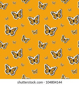 Vector summer background, seamless pattern