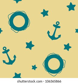 Vector  summer background, seamless pattern