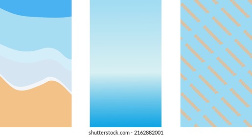 Vector summer banners. tropical backgrounds . Collection of templates for summer time.