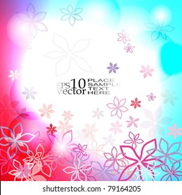 vector summer blossom design