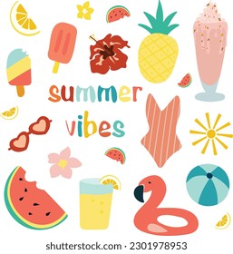 Vector of the summer bundle