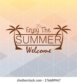Vector Summer Card With Space For Text