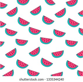 Vector summer cards with watermelon. 