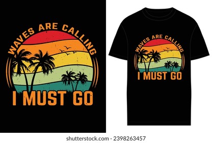 Vector Summer Creative T-Shirt Designs for the Best Surfing Adventures.