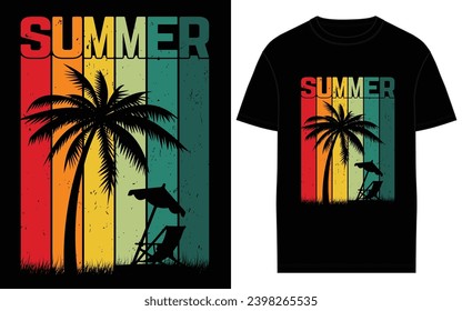Vector Summer Creative T-Shirt Designs for the Best Surfing Adventures.