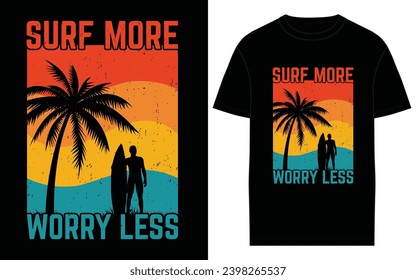 Vector Summer Creative T-Shirt Designs for the Best Surfing Adventures.