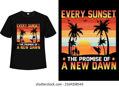 Vector Summer Day T-Shirt-Design