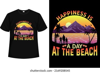 Vector Summer Day T-Shirt-Design