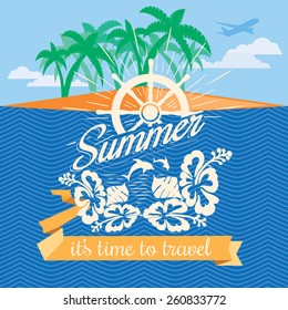 Vector summer emblem