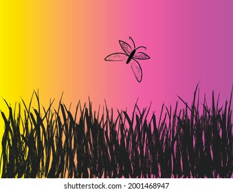 ilustración vectorial de verano brillante, fondo de pantalla y fondo