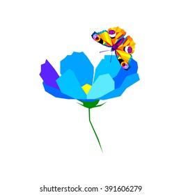 vector summer floral illustration nature flower spring