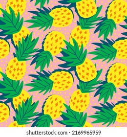 vector summer fruit pattern in bold and colorful style, summer fruits pattern for surface design